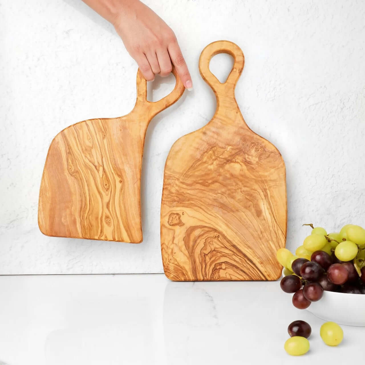 Schneidebretter „Romeo und Julia“ aus Olivenholz – Handarbeit