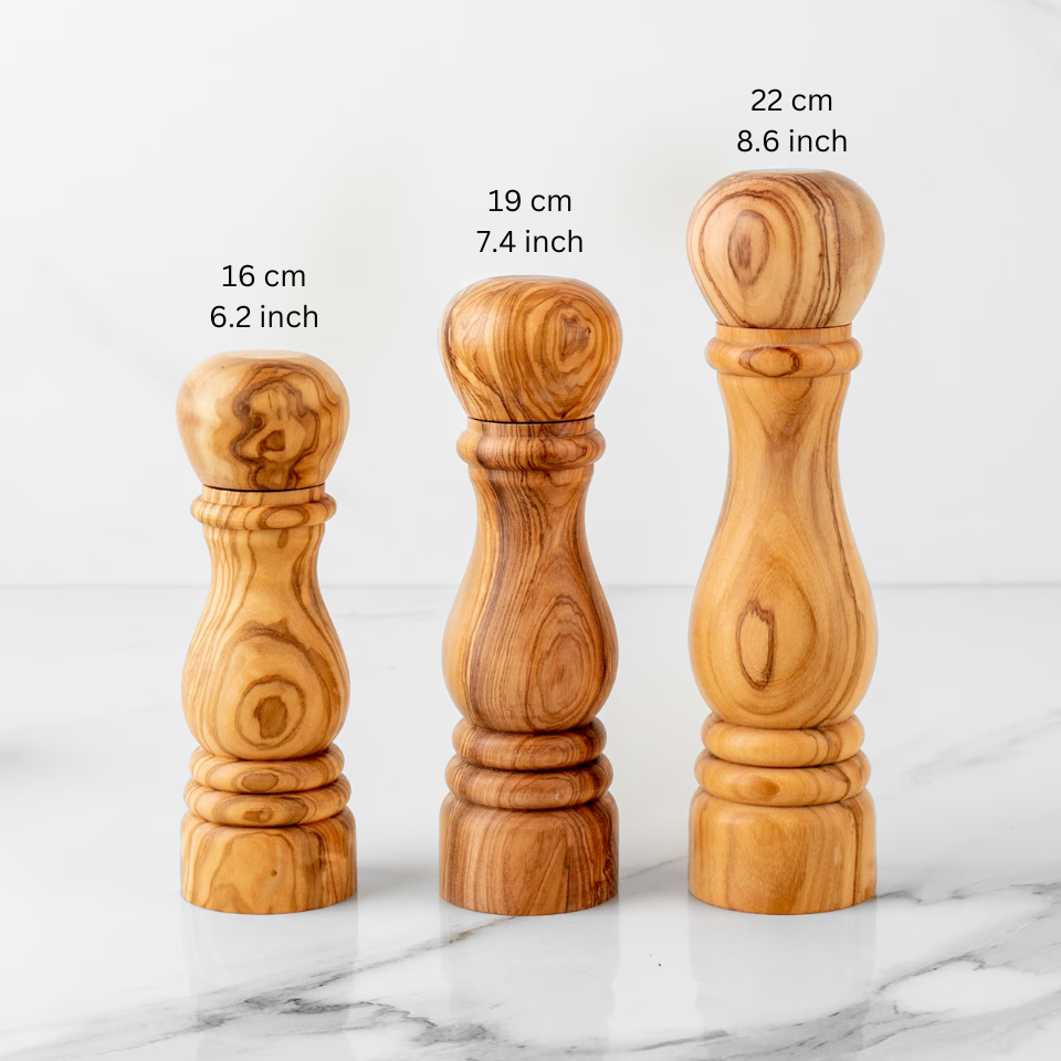 Handgefertigtes Salz- und Pfeffermühlen aus Olivenholz – Gourmet-Mühle - Handgefertigt Schweiz | Mediterranean Art - Handgefertigt Schweiz | Mediterranean Art - Handgefertigt Schweiz | Mediterranean Art Olivenholz handgefertigt Schweiz - Bild 4