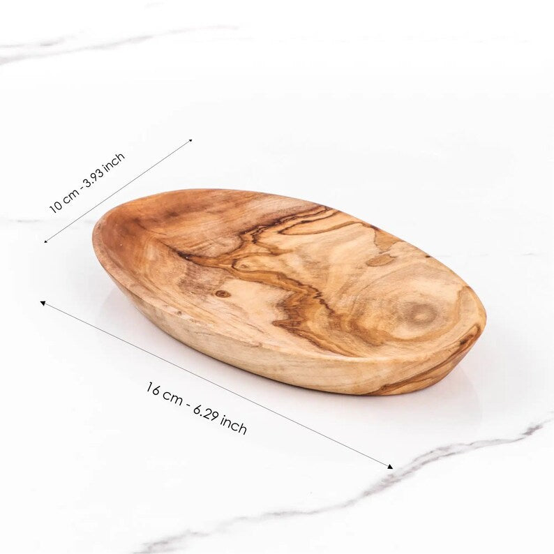 Set mit 3 kleinen handgefertigten Holzschalen aus Massivholz – perfekt als Geschenk für Mama