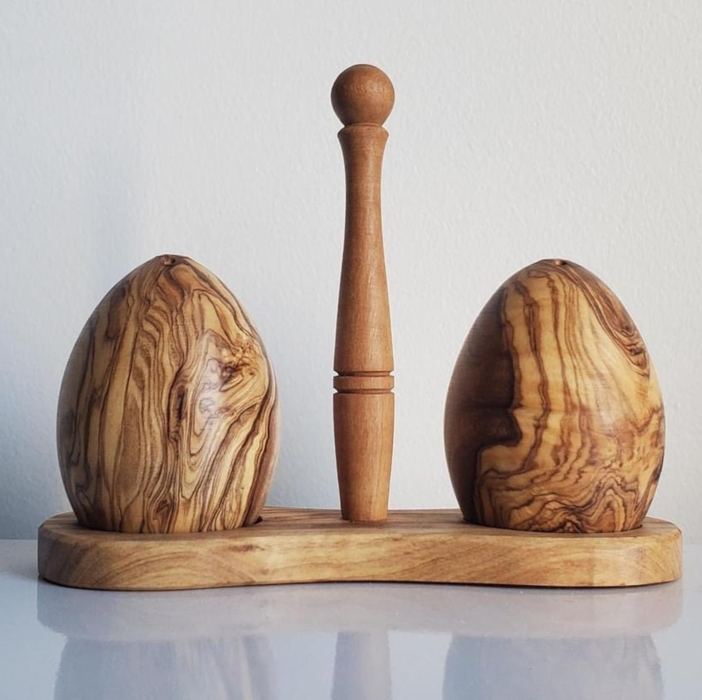 Olivenholz Gewürzstreuer für Salz Pfeffer und Gewürze