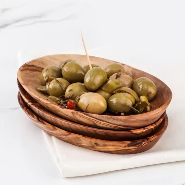 Set mit 3 kleinen handgefertigten Holzschalen aus Massivholz – perfekt als Geschenk für Mama