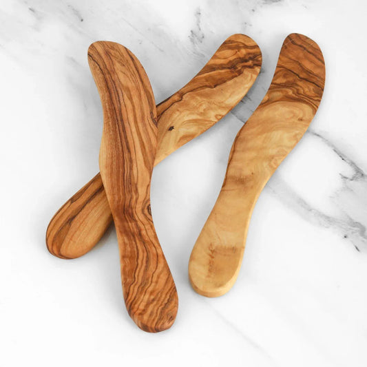 4er-set Streumesser, Handgeschnitztes Holz Butter Käse Streumesser, Langlebig