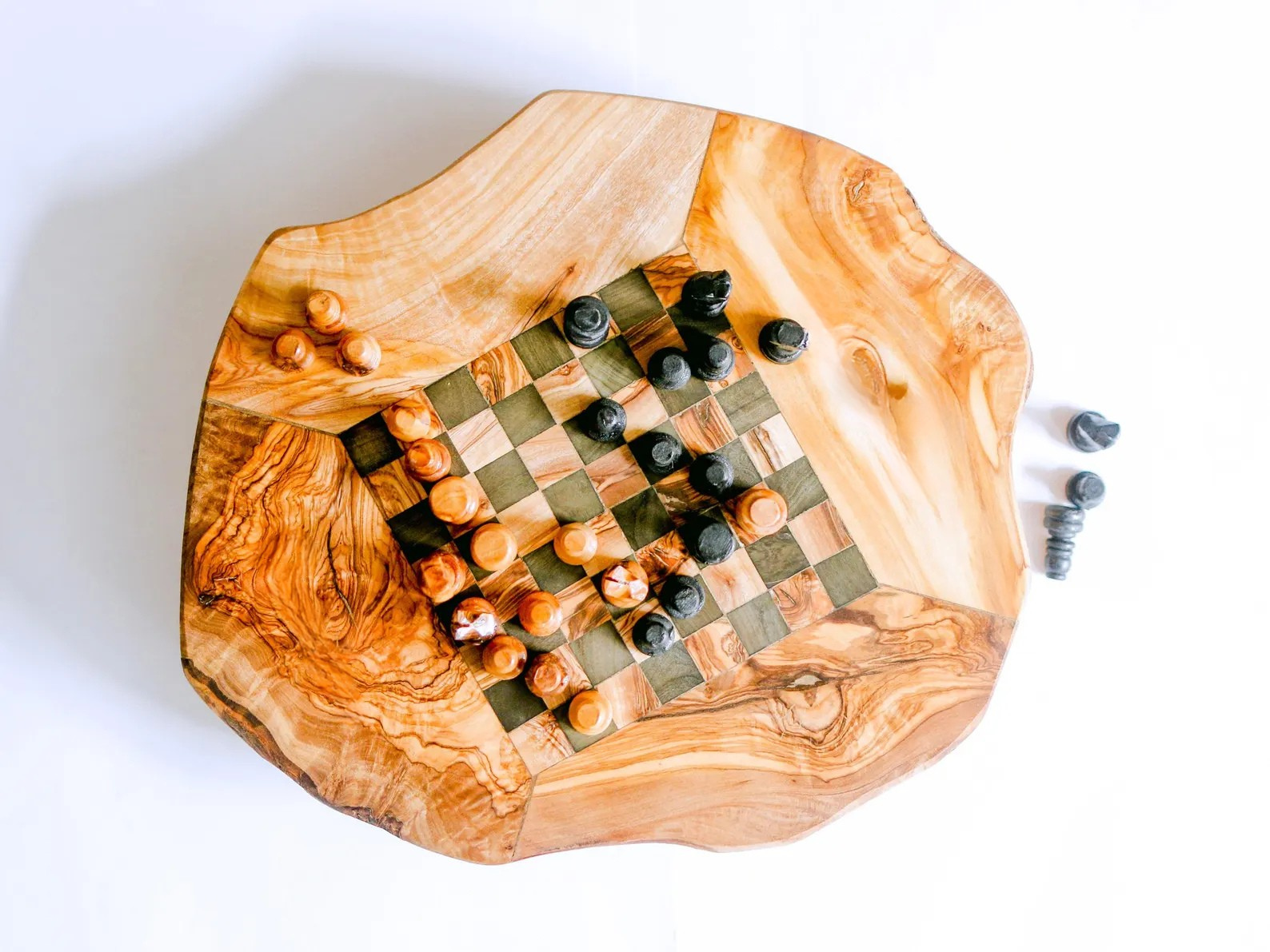 Nachhaltiges Holzspielzeug aus Olivenholz, plastikfrei und langlebig